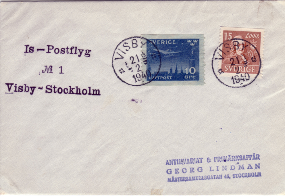 Ispostflyg Visby 1940