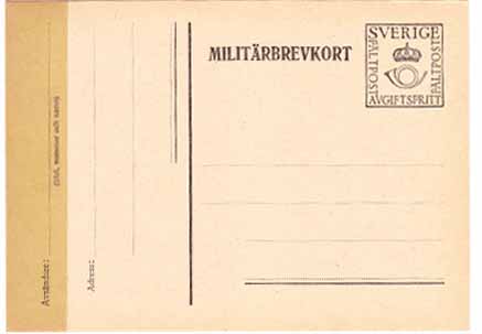Militärkortbrev MbK 5B med skarvremsa