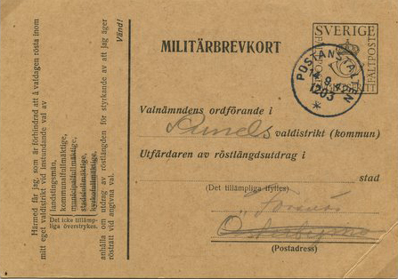 Militärbrevkort MbK 6 B